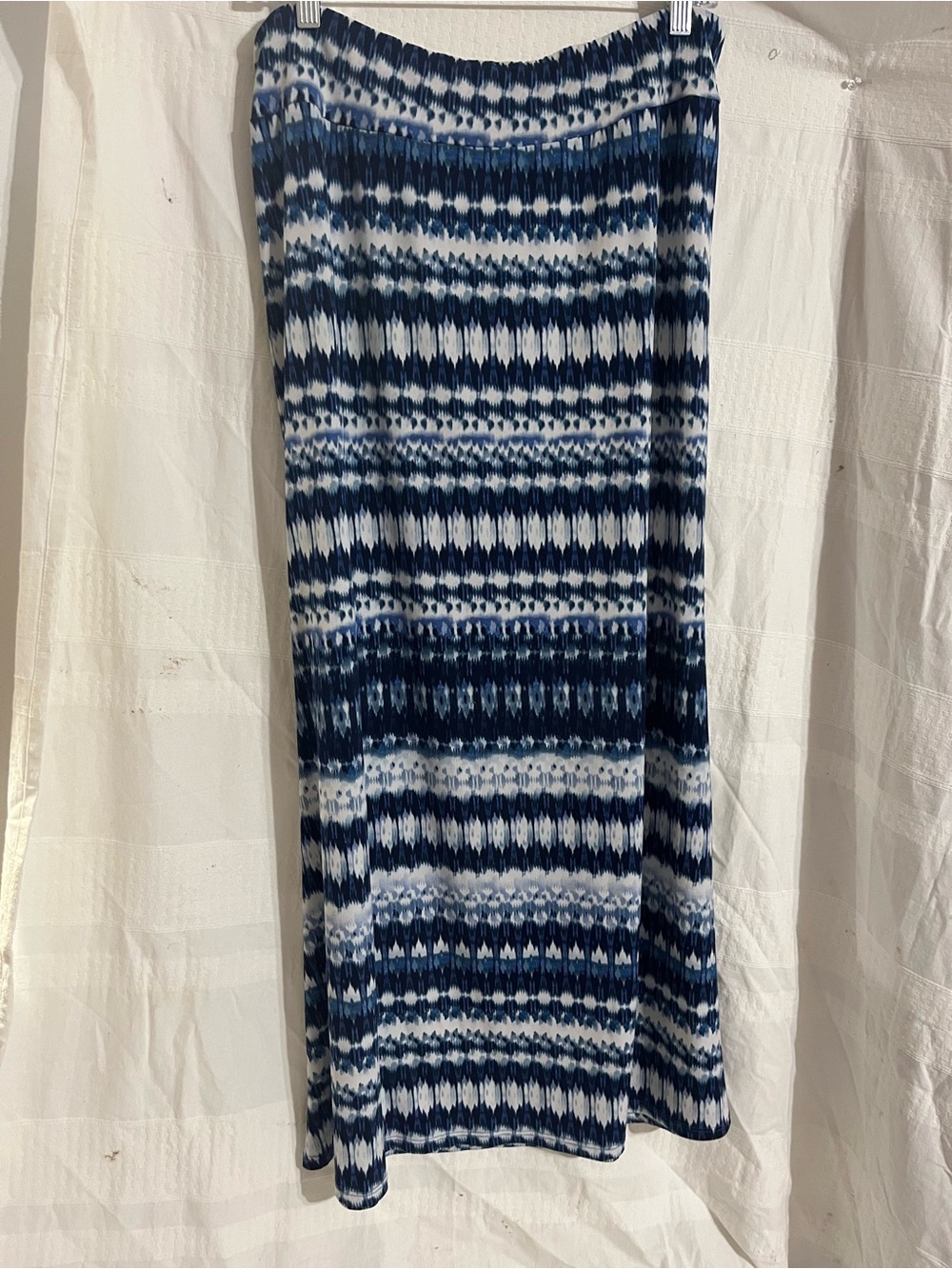 Karen Kane Navy and White Maxi Skirt